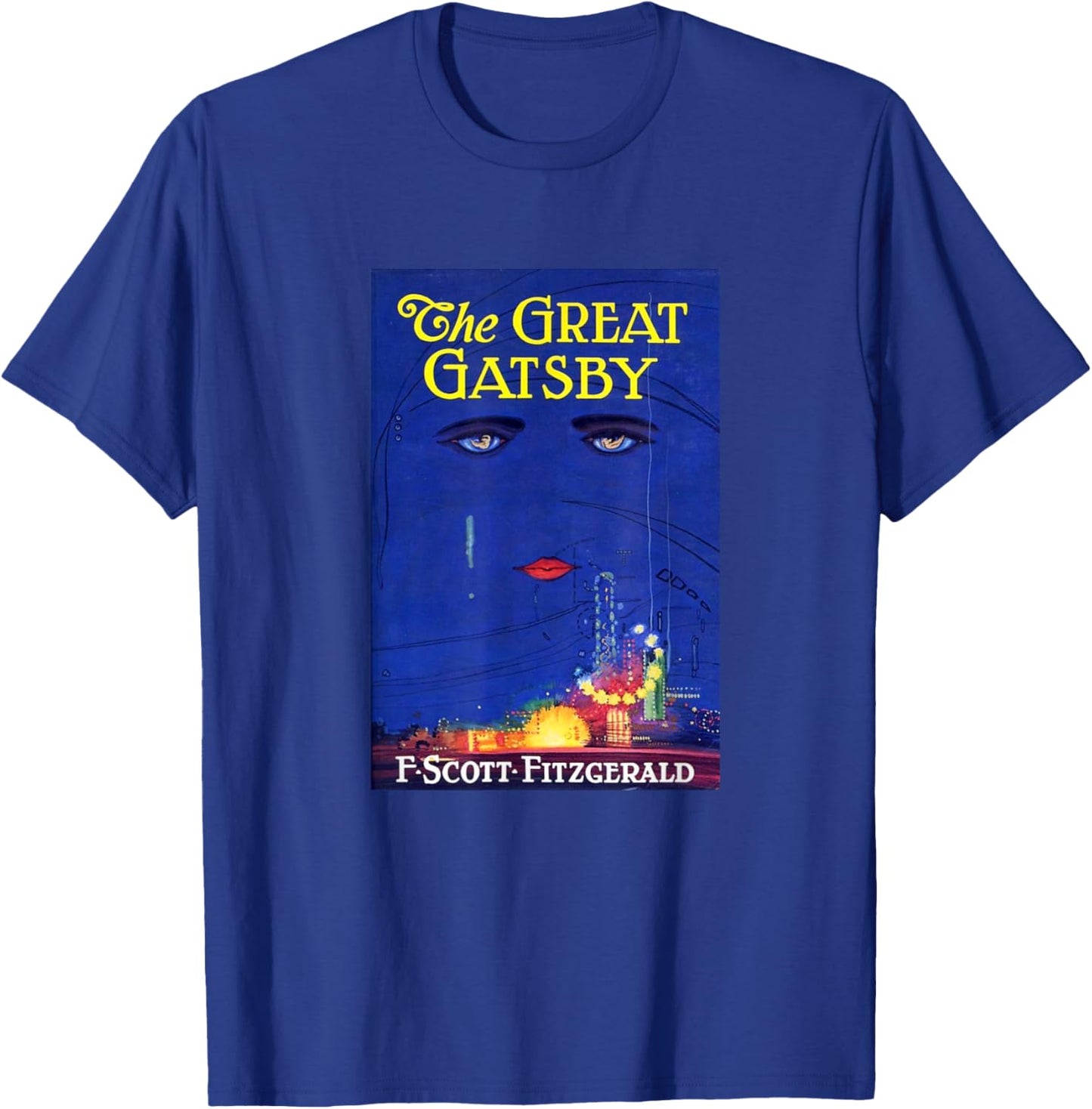 The Great Gatsby , Small, Black T-Shirt - T-Shirt | Royal
