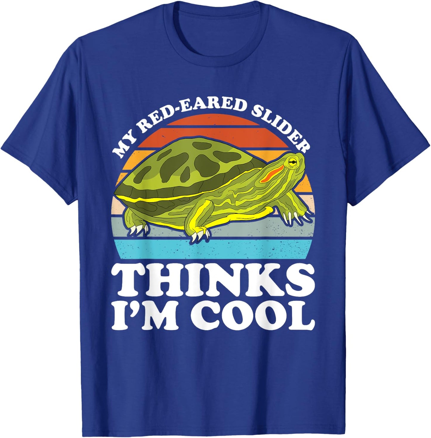 Red Eared Turtle Red Eared Tortoise Red Eared Slider Turtle T-Shirt - T-Shirt | Royal