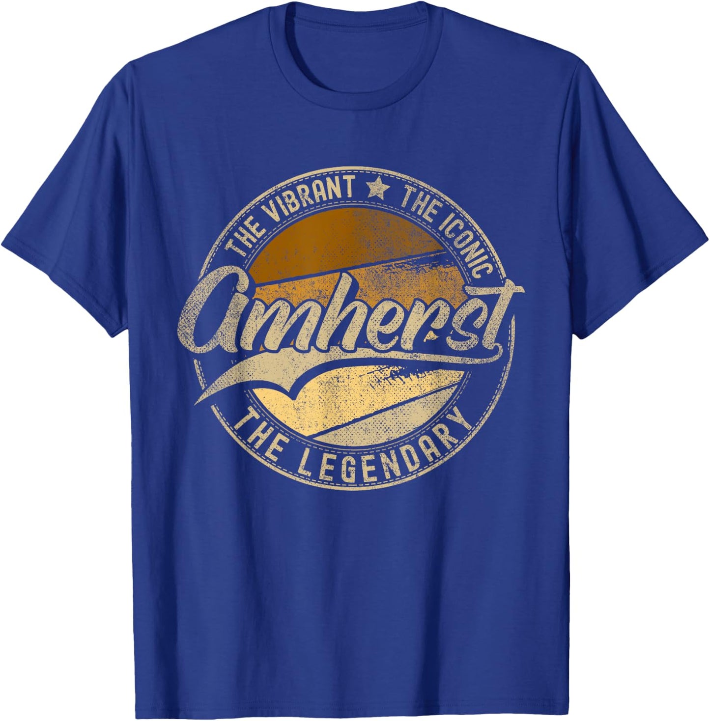 Amherst NH | New Hampshire | Vintage Distressed T-Shirt - T-Shirt | Royal