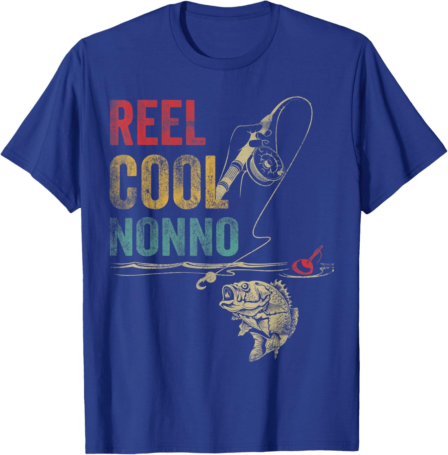 Reel Cool Nonno Fish Fishing Shirt Father's Day T-Shirt - T-Shirt | Royal