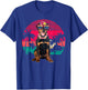 Retro Hawaiian Rottweiler Dog Tropical Floral Summer Vibes Men Women Kids T-Shirt - T-Shirt | Royal