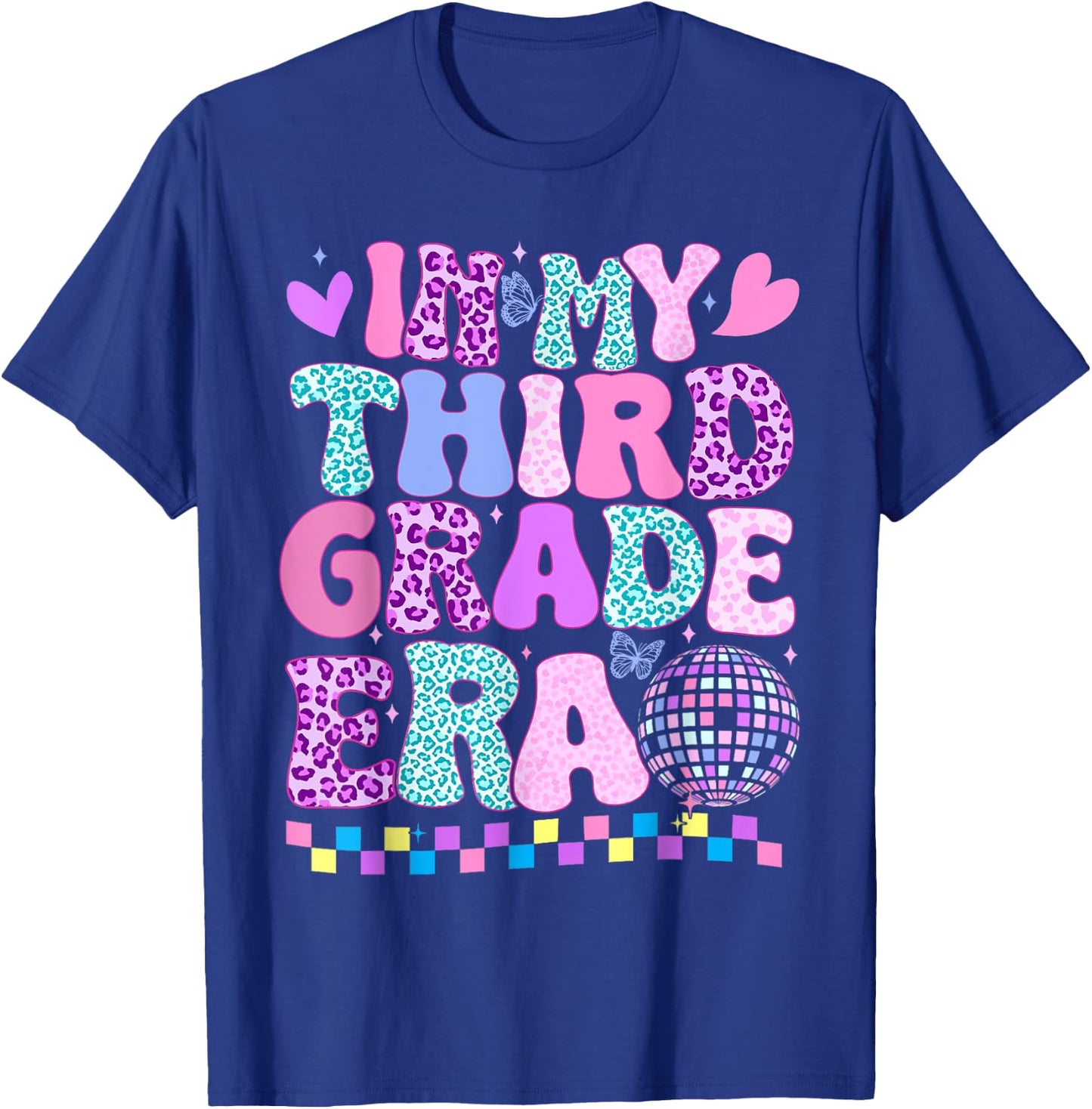 In My Third Grade Era Groovy Back To School Teachers Kids T-Shirt - T-Shirt | Royal