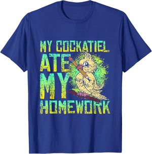 Lover Cockatiels Pets Cockatiel Birds -Child , Black, Small, Short Sleeve, , Classic Fit, Cockatiel Print, Humor, Holiday, Pet-Themed, All Seasons T-Shirt - T-Shirt | Royal