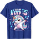 5th Birthday Girl Dabbing Unicorn Bruh I'm 5 Years Old Girls T-Shirt - T-Shirt | Royal