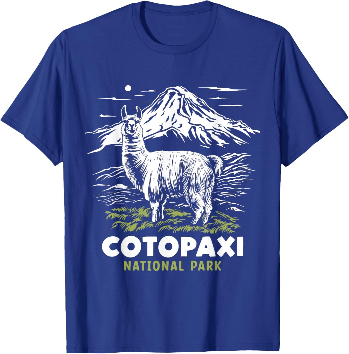 Cotopaxi National Park Ecuador Souvenir Alpaca Llama Hike T-Shirt - T-Shirt | Royal