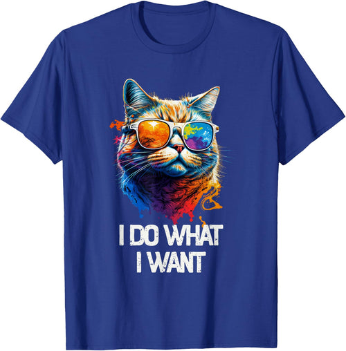 I Do What I Want Cat with Sunglasses