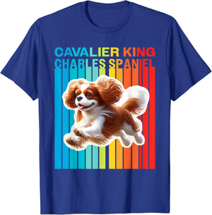 Colorful Cavalier King Charles Spaniel T-Shirt - T-Shirt | Royal