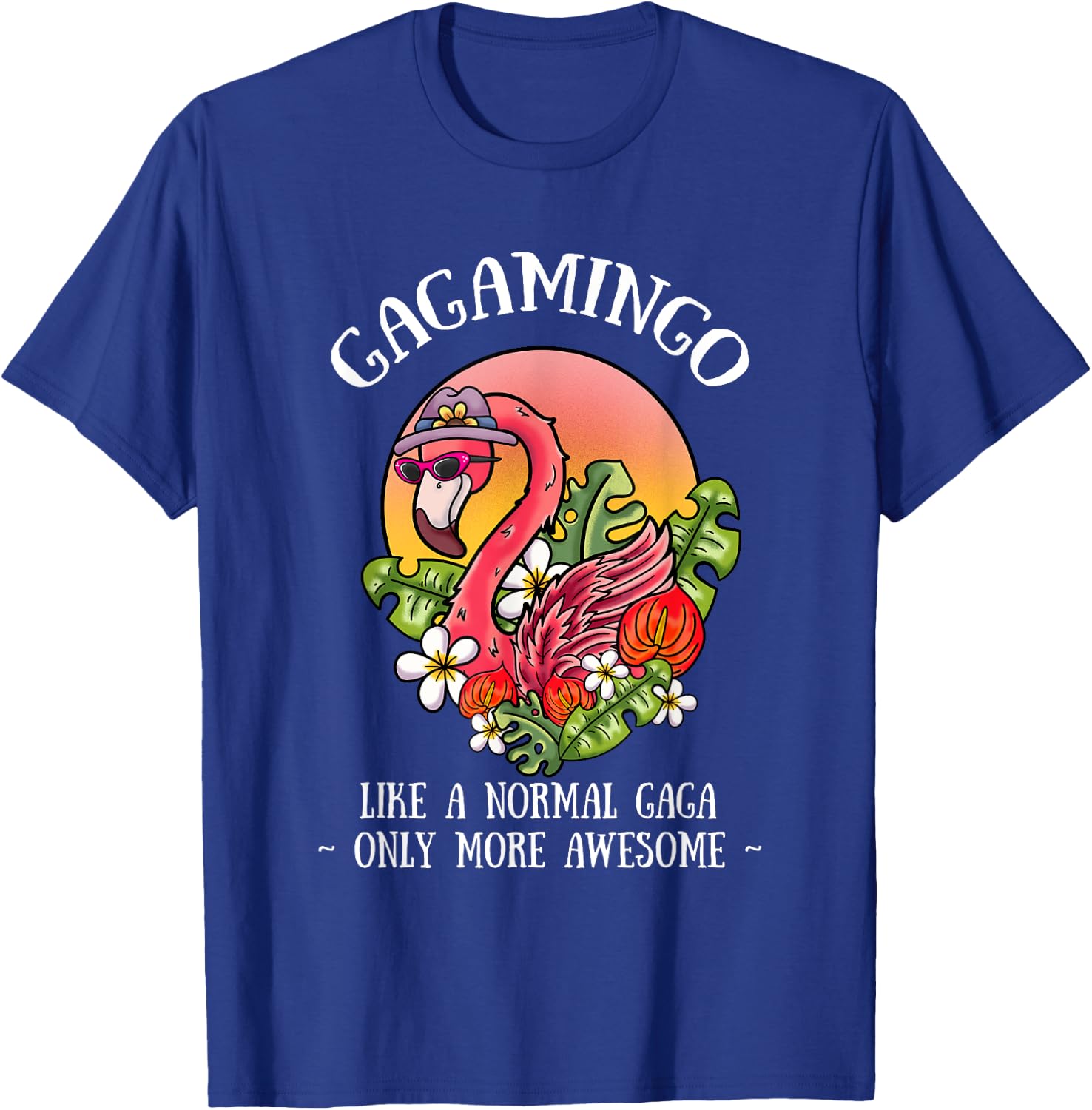Gagamingo Gaga Flamingo Lover Grandma Grandmother Grandmom T-Shirt - T-Shirt | Royal