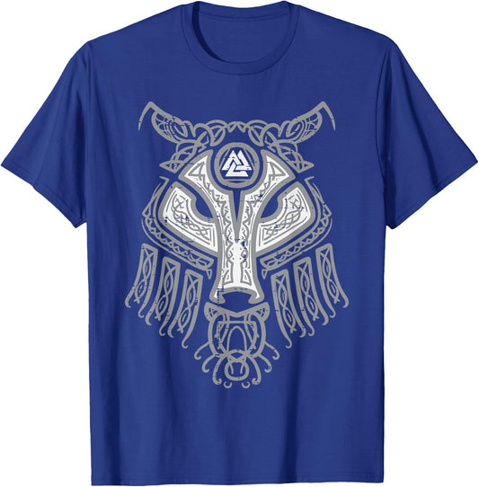 Viking Fenrir Wolf Odin Symbol Norse Mythology Men Women Kid T-Shirt - T-Shirt | Royal