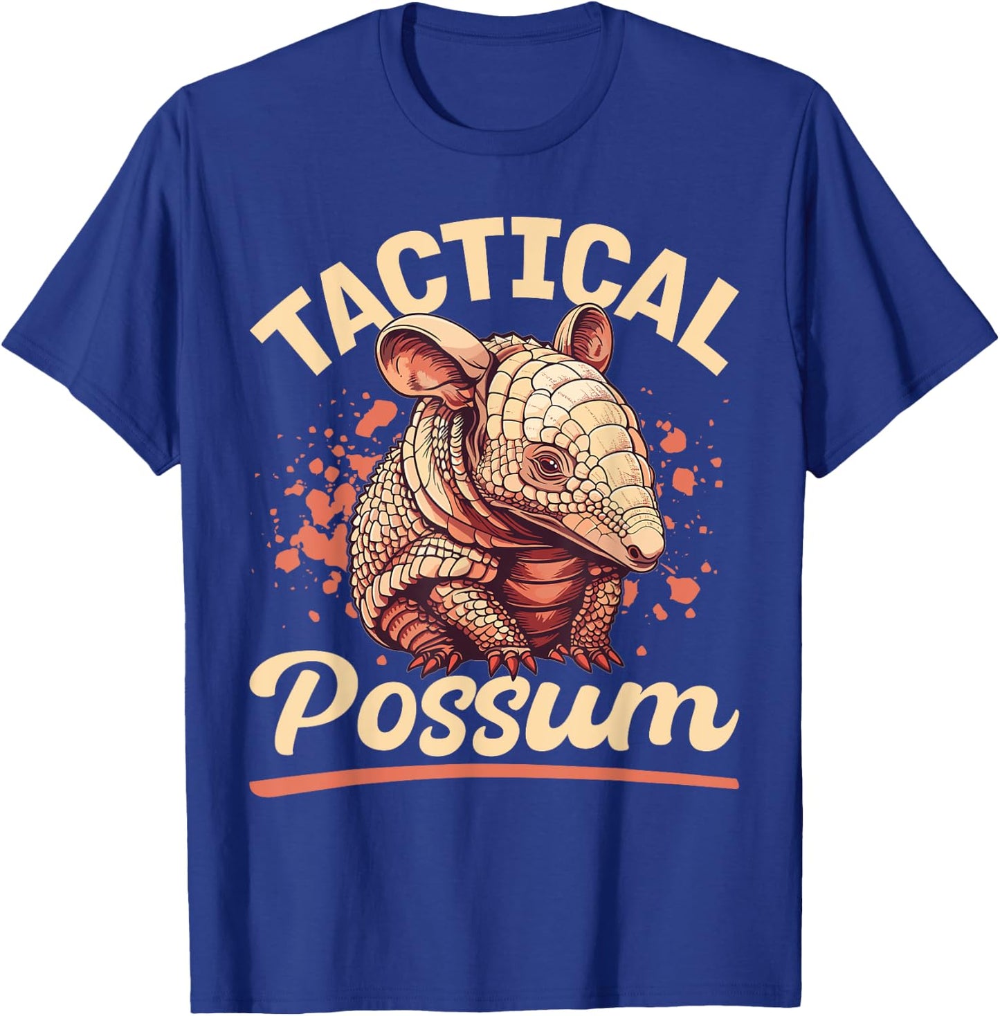 Funny Armadillo Animal Tactical Possum T-Shirt - T-Shirt | Royal