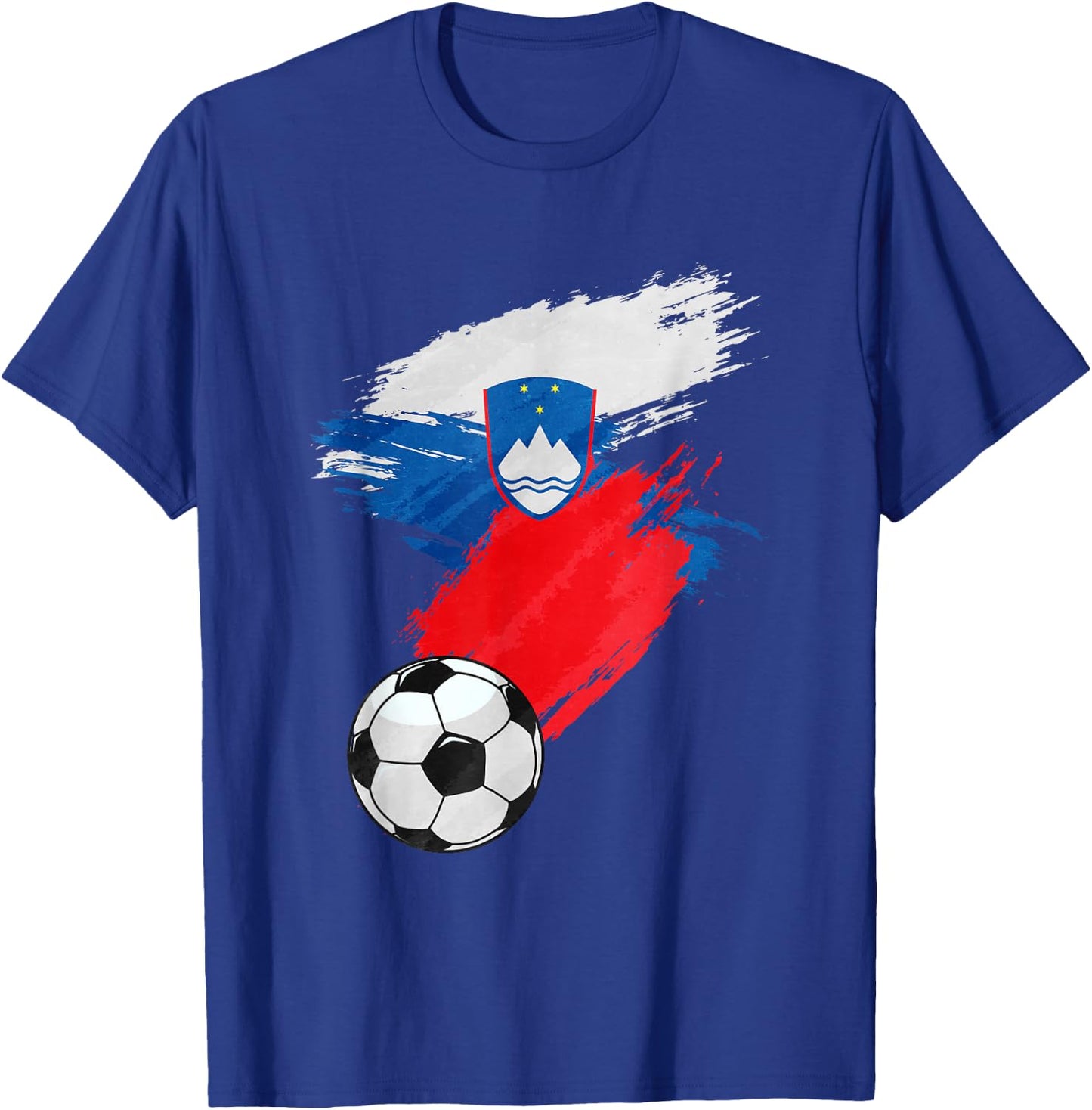 Slovenia Soccer Football Flag T-Shirt - T-Shirt | Royal