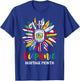 Hispanic Heritage Month Peru Flag Sunflower Latino Flags T-Shirt - T-Shirt | Royal