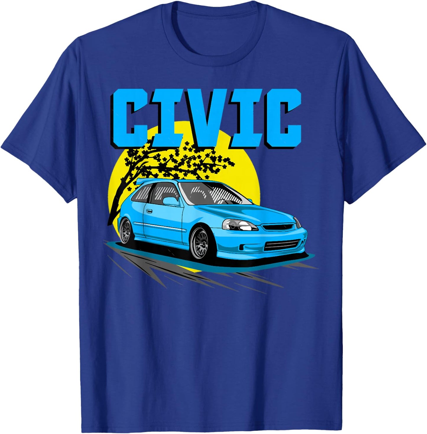 1997 CIVIC eg ek type r Hatchback car , Small, Black T-Shirt - T-Shirt | Royal