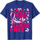 10 Years Breast Cancer Free Survivor Butterfly T-Shirt - T-Shirt | Royal