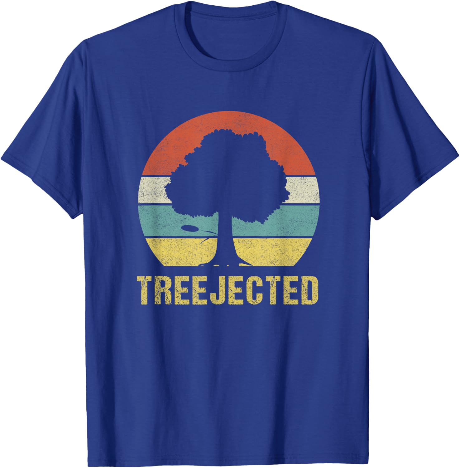 Disc Golf Treejected Design for a Disc-Golf Player T-Shirt - T-Shirt | Royal