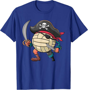 Volleyball Pirate Halloween Player Kids Pirate T-Shirt - T-Shirt | Royal