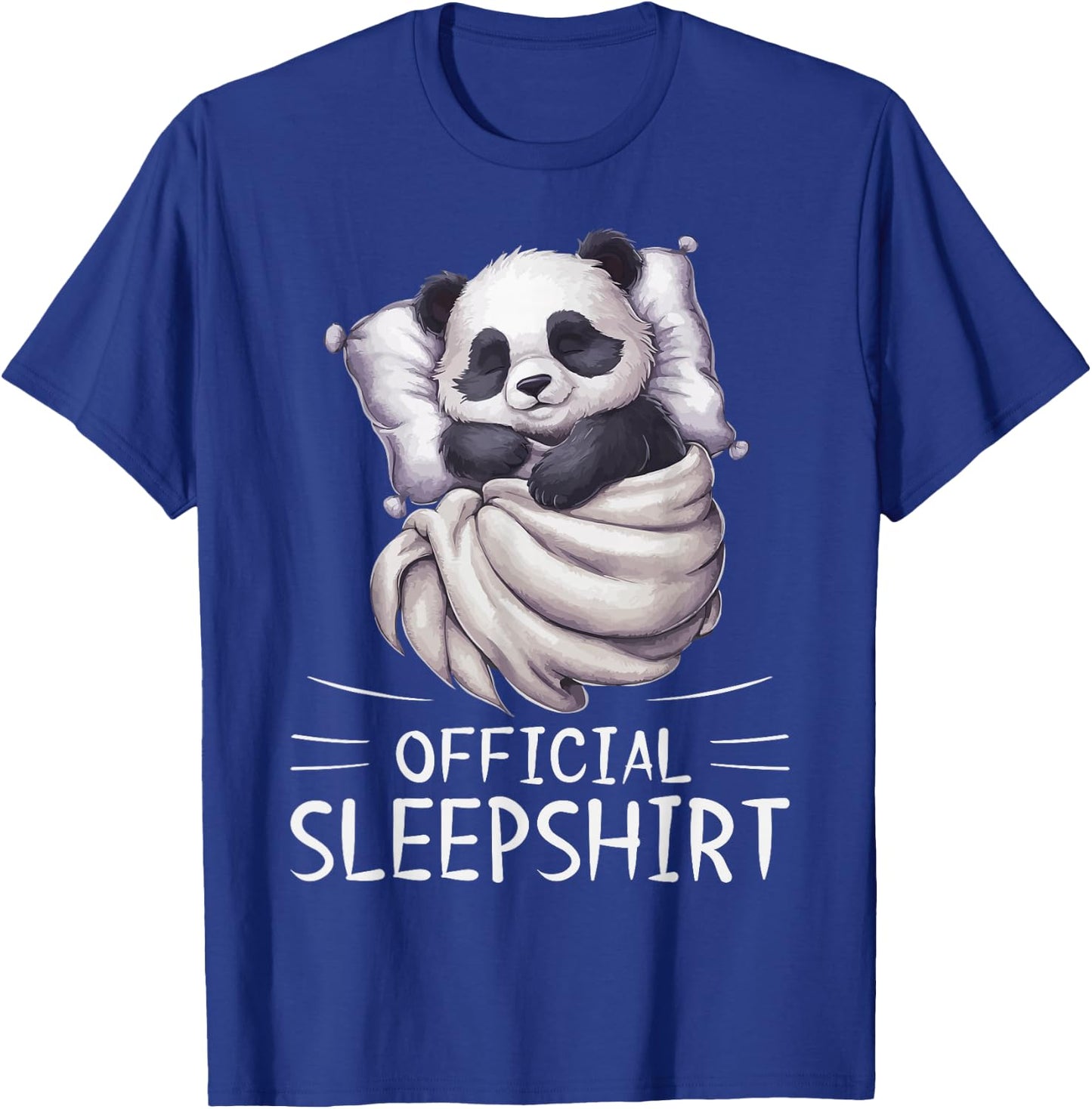 Panda Bear Animal Official Sleepshirt Pajamas Nightgown T-Shirt - T-Shirt | Royal