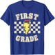 Retro 1st First Grade Teacher Lightning Bolt Pencil Teacher T-Shirt - T-Shirt | Royal
