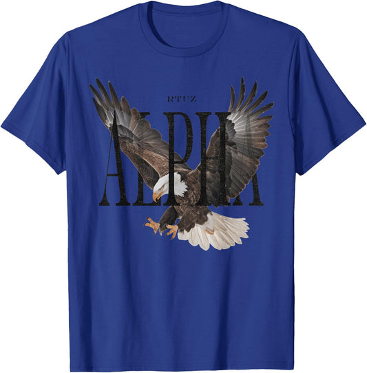 Hip Hop Vintage Retro Hipster Edgy Urban Streetwear Eagle T-Shirt - T-Shirt | Royal