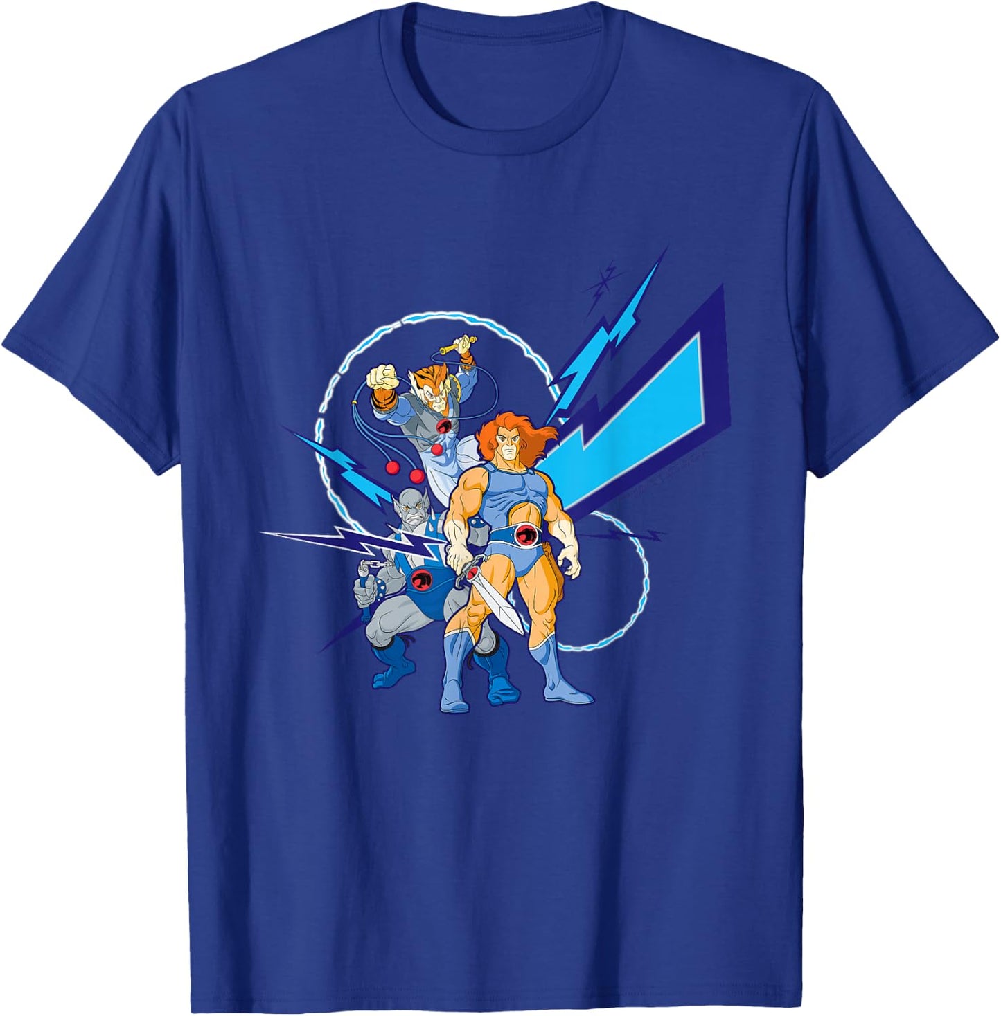 Thundercats Panthro, Tygra and Lion-O Zap Attack T-Shirt - T-Shirt | Royal