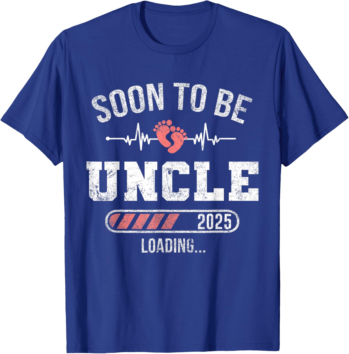 Soon To Be Uncle 2025 Loading For Pregnancy Announcement T-Shirt - T-Shirt | Royal