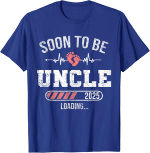 Soon To Be Uncle 2025 Loading For Pregnancy Announcement T-Shirt - T-Shirt | Royal