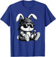 Thug Bunny With Beer Bunny Rabbit Gangster Rabbit Funny T-Shirt - T-Shirt | Royal
