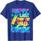 Happy Last Day of Third 3rd Grade Teacher Student Graduation T-Shirt - T-Shirt | Royal