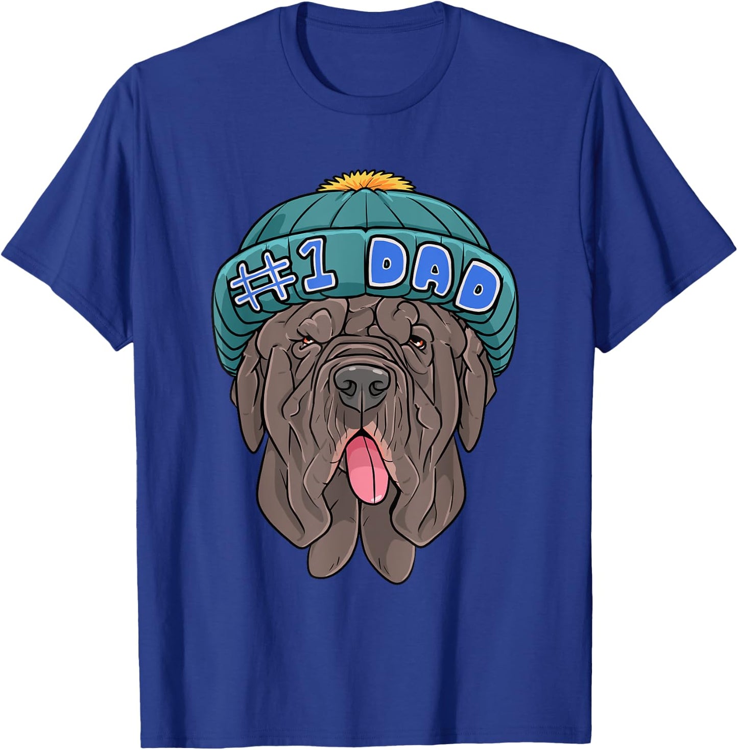 Neapolitan Mastiff #1 Dad Beanie Father's Day Dog T-Shirt - T-Shirt | Royal