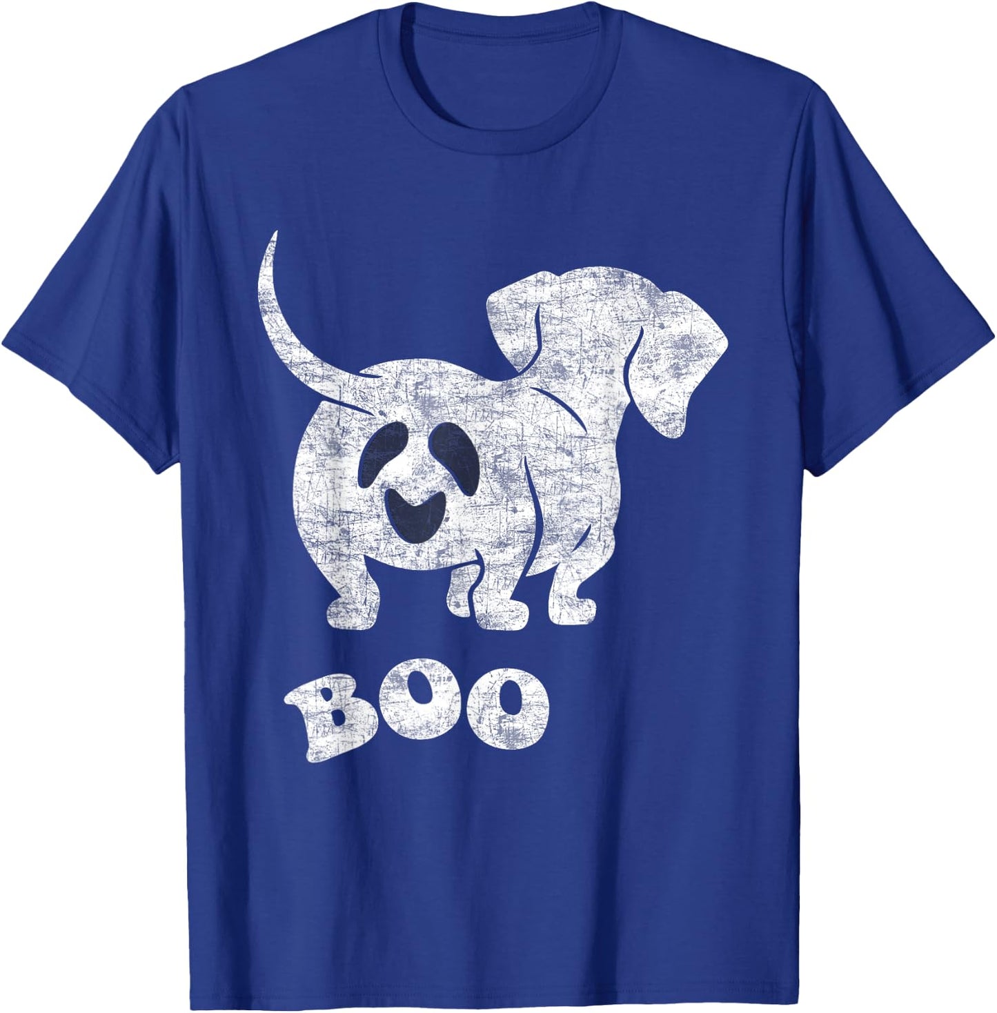 Boo Dachshund Spooky Dog Wiener Halloween Costume T-Shirt - T-Shirt | Royal