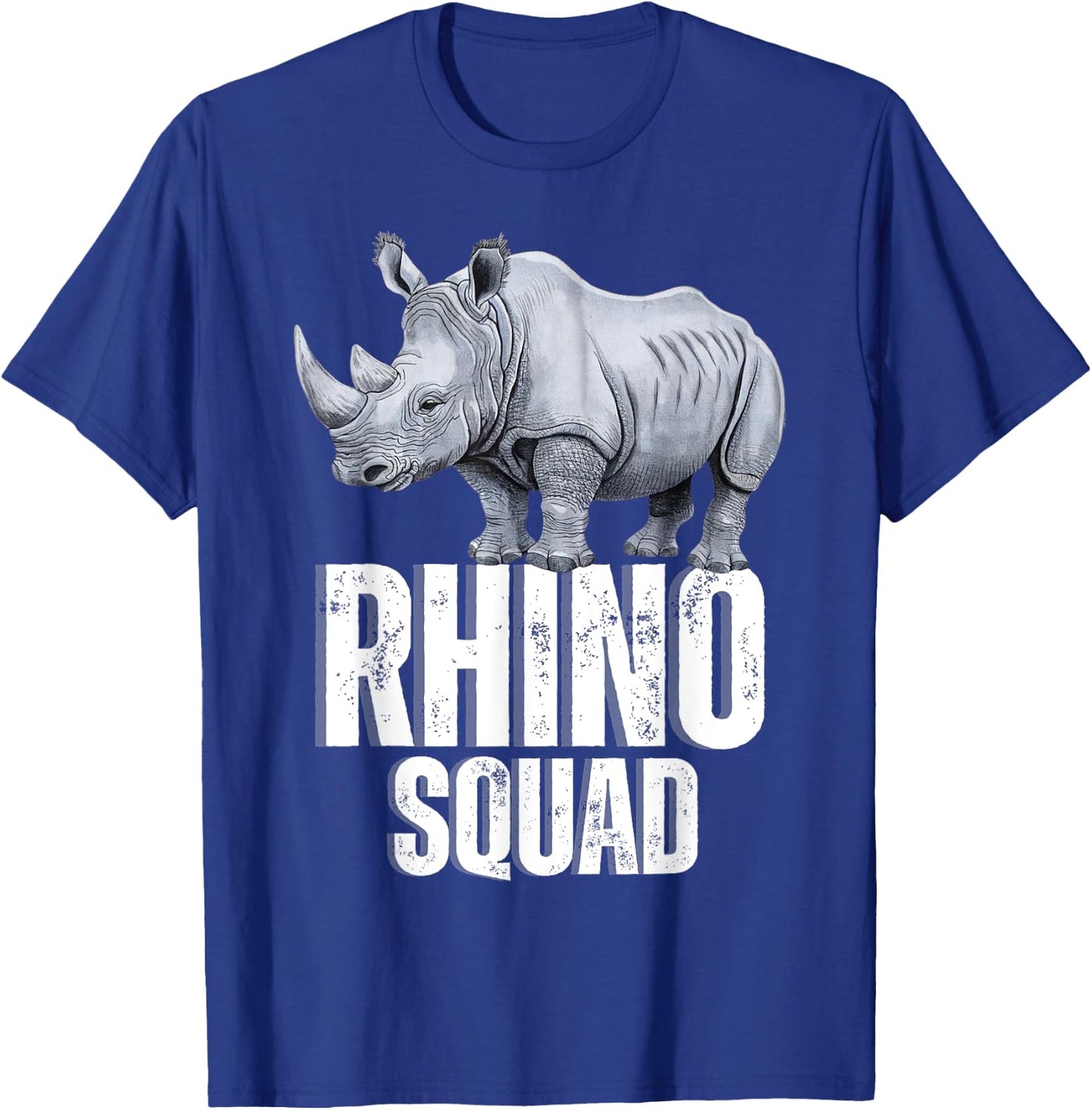 Rhino Squad Rhino Team Rhino Lover Rhinoceros Women Kids Men T-Shirt - T-Shirt | Royal
