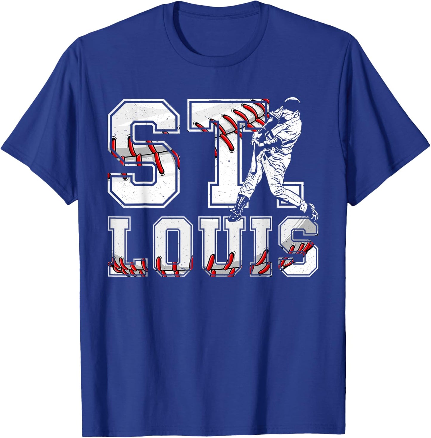St. Louis Retro Baseball Lover Met At Game Day Men Boys Kids T-Shirt - T-Shirt | Royal
