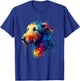 Colorful Splash Art Irish Wolfhound T-Shirt - T-Shirt | Royal