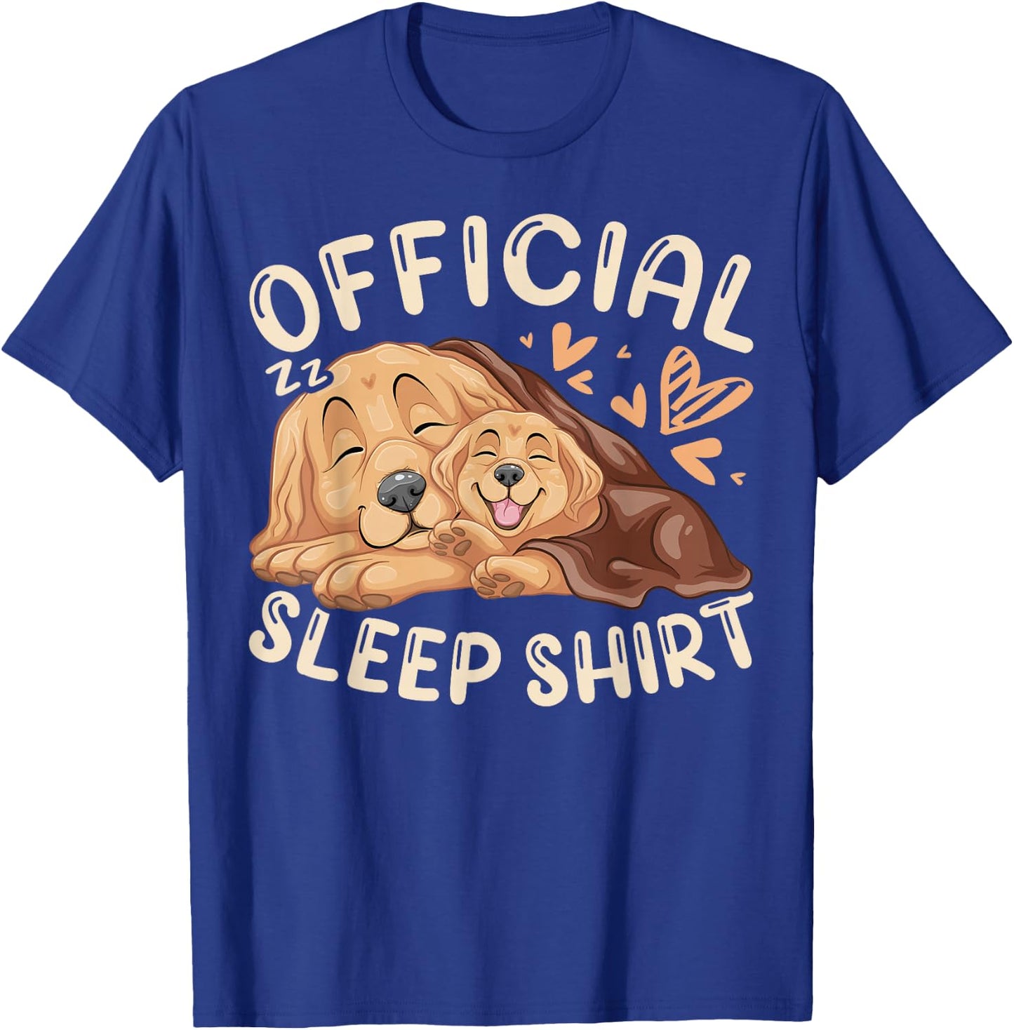 Official Sleep Shirt, Golden Retriever with Puppy T-Shirt - T-Shirt | Royal