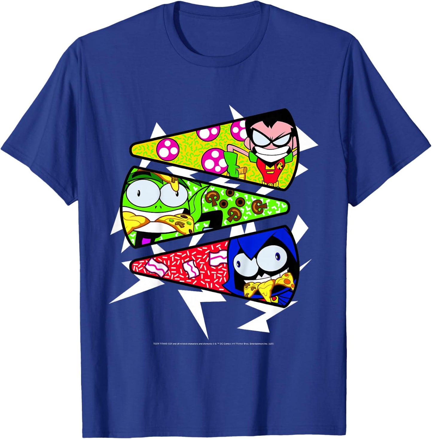 Kids DC Comics Teen Titans Go! Pizza Panels T-Shirt - T-Shirt | Royal