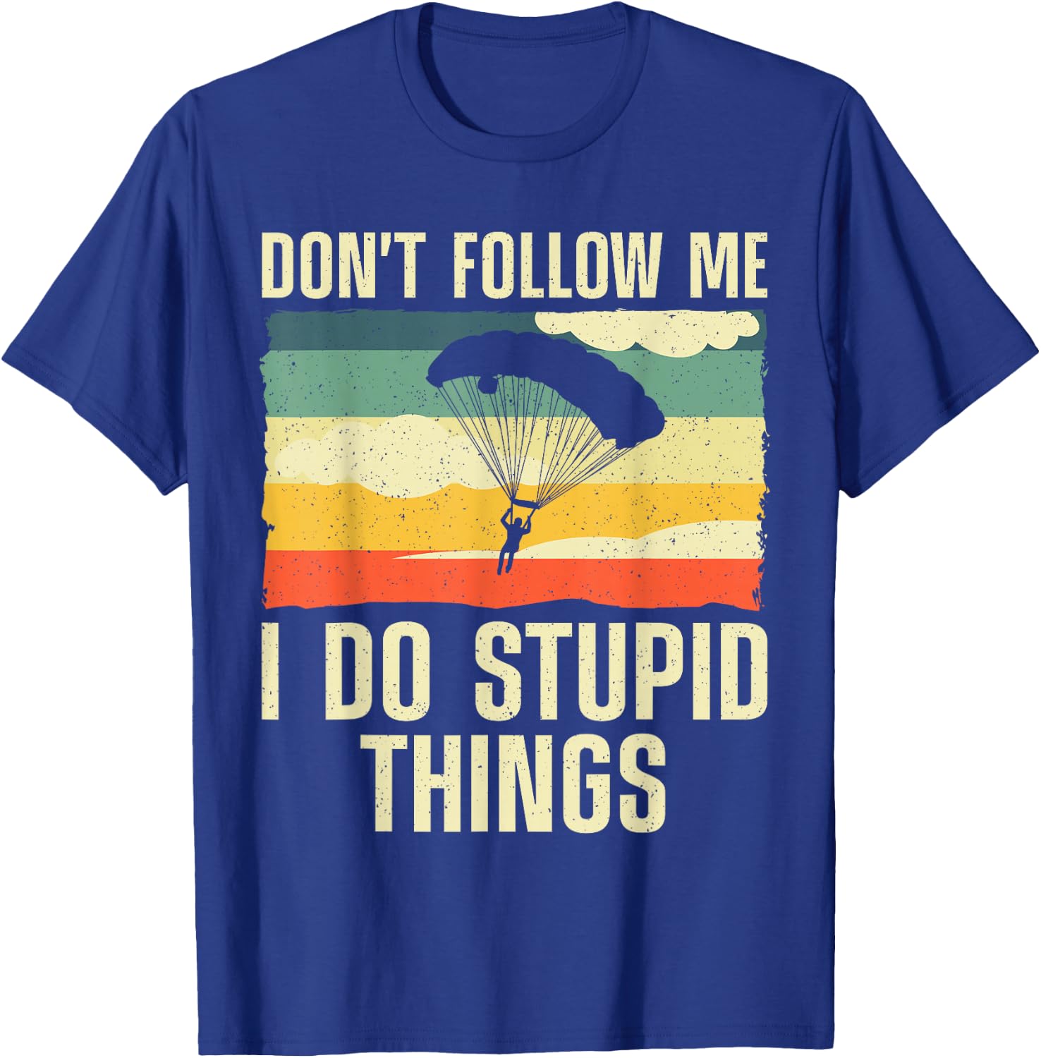 Cool Skydiving Art Women Skydiver Skydive Sky Diving T-Shirt - T-Shirt | Royal