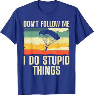 Cool Skydiving Art Women Skydiver Skydive Sky Diving T-Shirt - T-Shirt | Royal