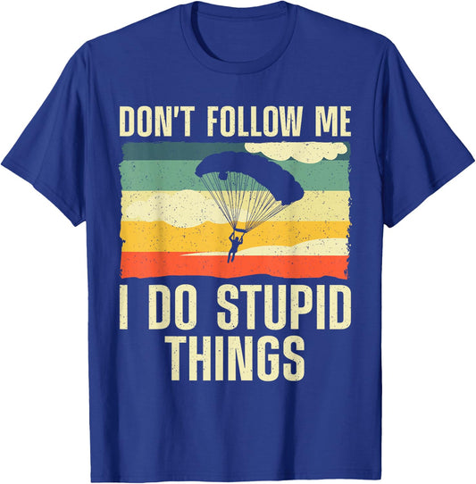 Cool Skydiving Art Women Skydiver Skydive Sky Diving T-Shirt - T-Shirt | Royal