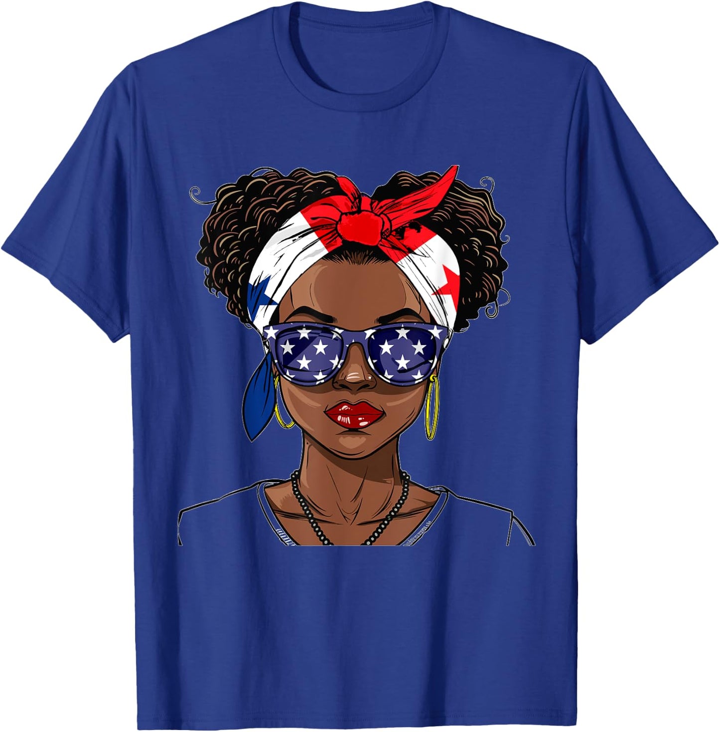 Panama Flag Outfit for Woman American Souvenirs Panamanian T-Shirt - T-Shirt | Royal