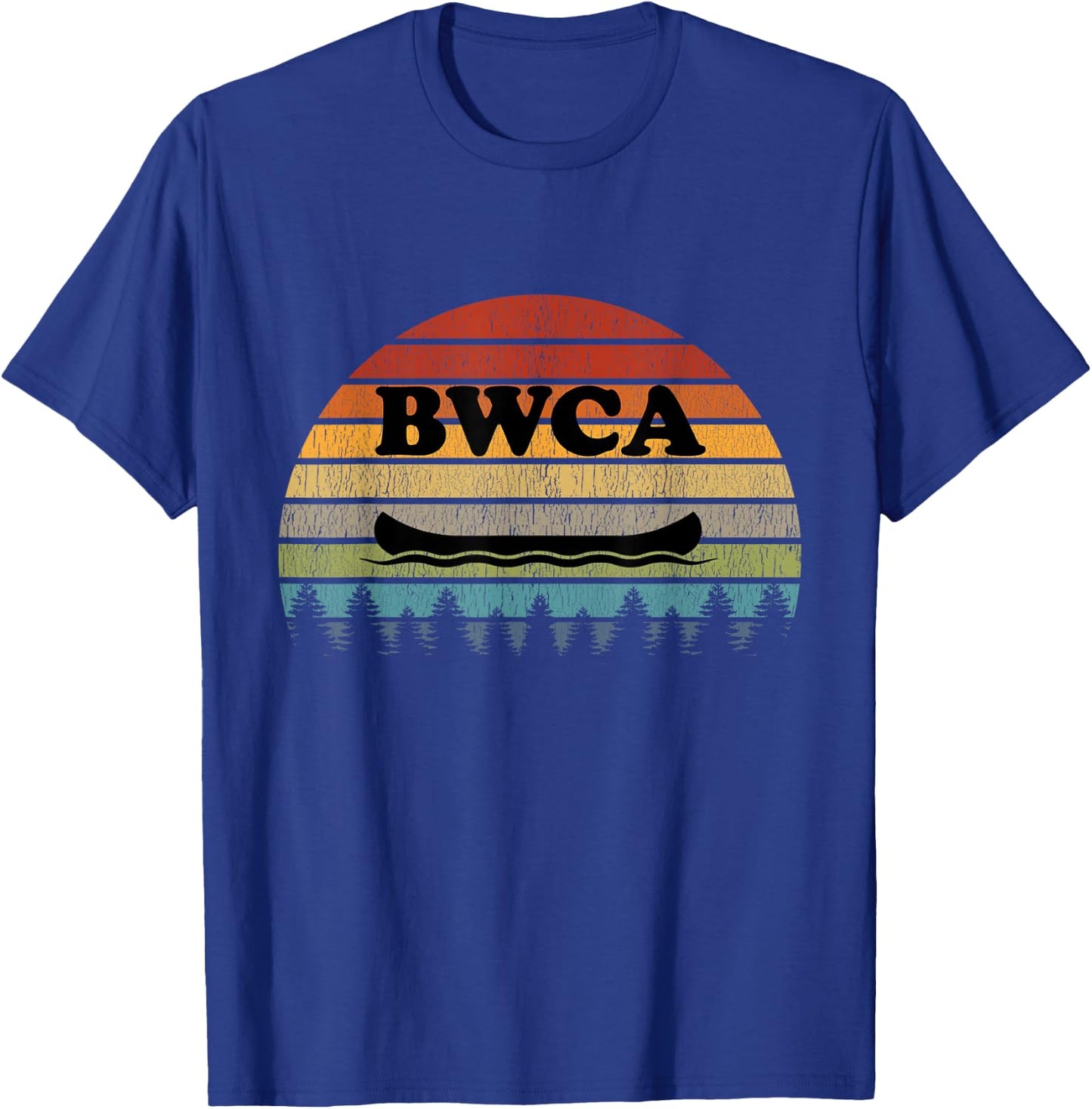 BWCA Minnesota Vintage Canoe T-Shirt - T-Shirt | Royal