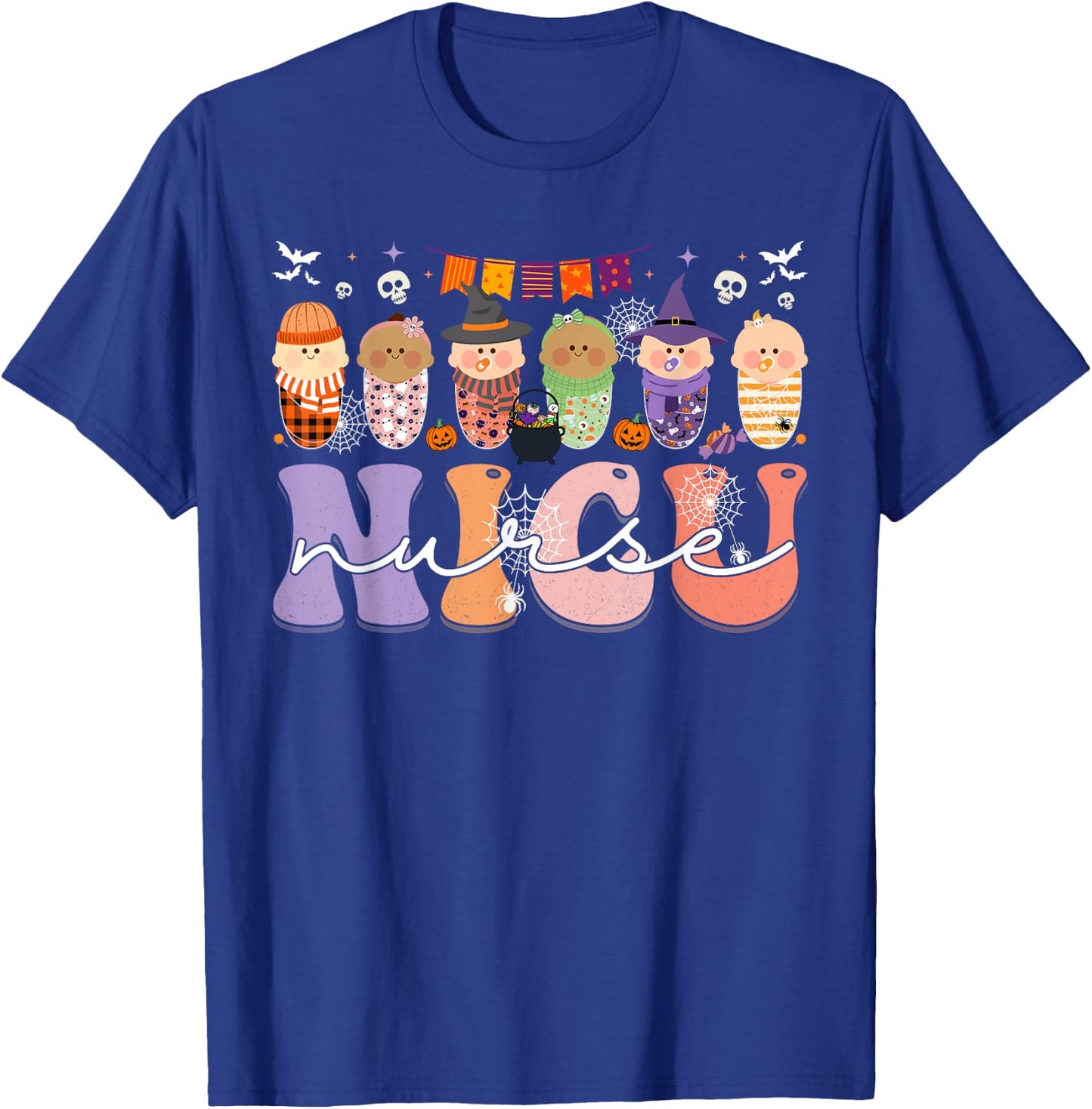 Neonatal Intensive Care Unit Nurse NICU Nurse Halloween T-Shirt - T-Shirt | Royal