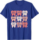 Women Retro Dentist Tooth Valentine Candy Dental Hygienist T-Shirt - T-Shirt | Royal