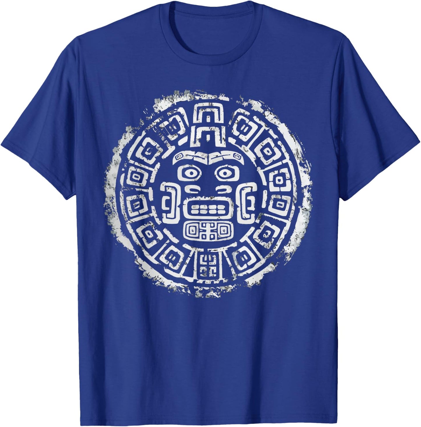 Aztec God Aztec Culture Mayan Indigenous Tlaloc Statue T-Shirt - T-Shirt | Royal