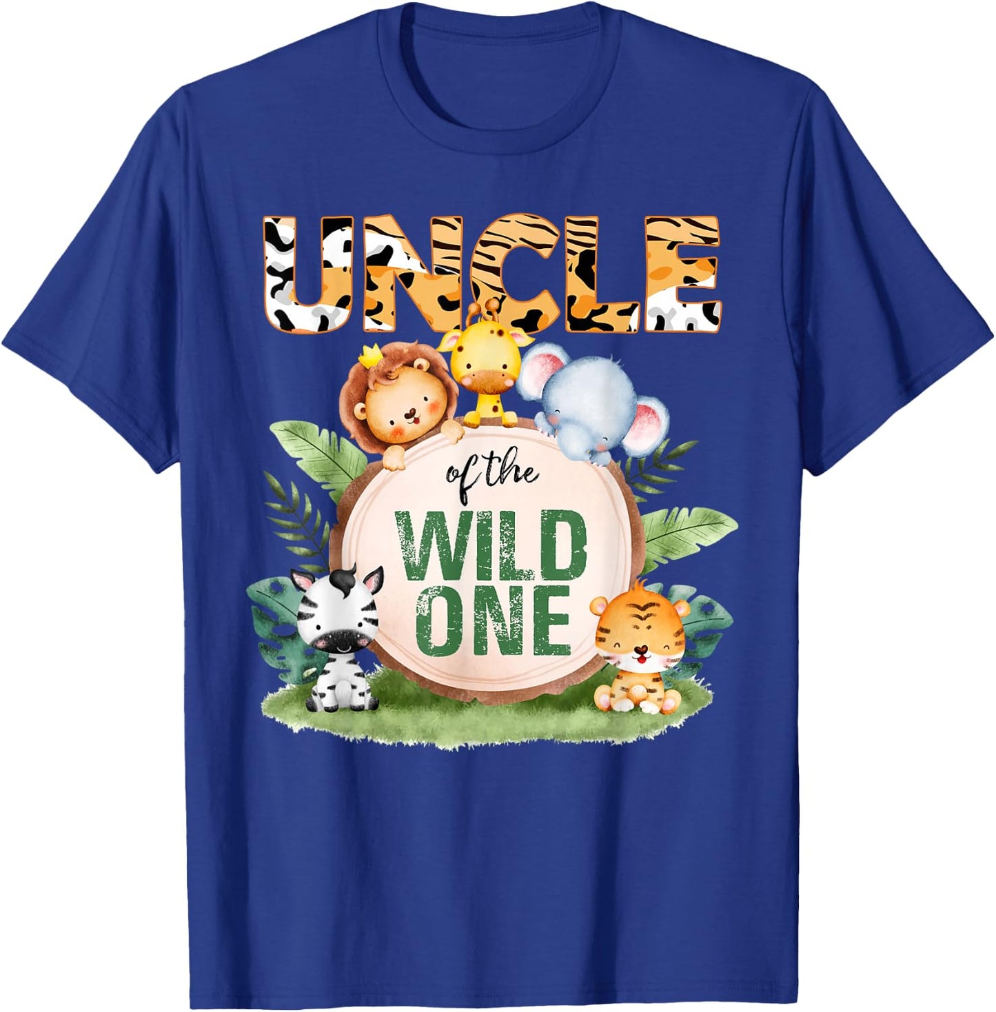 Uncle Of The Wild One 1st Birthday Safari Family Matching T-Shirt - T-Shirt | Royal