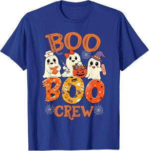 Nurse Boo Crew Funny Ghost Halloween Spooky Costume Nurse T-Shirt - T-Shirt | Royal