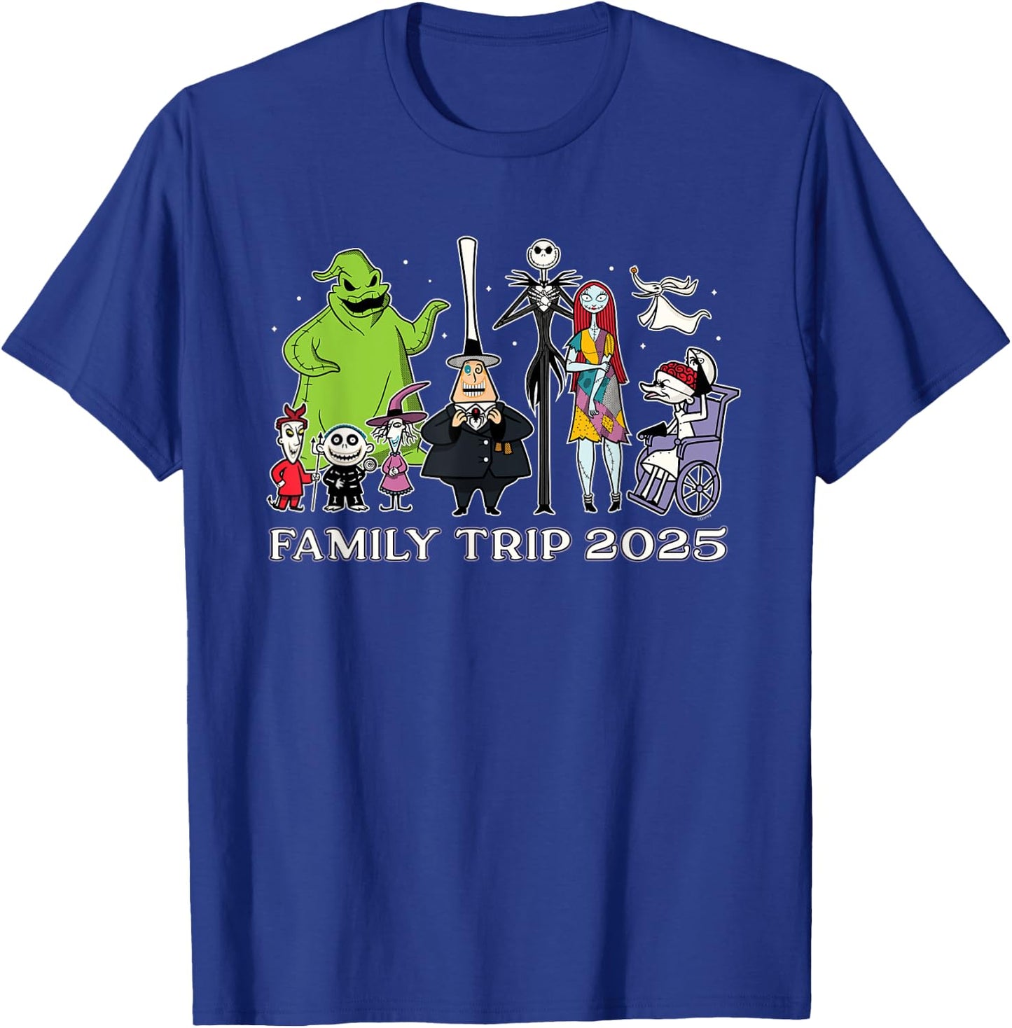 Disney The Nightmare Before Christmas Stars Family Trip 2025 T-Shirt - T-Shirt | Royal