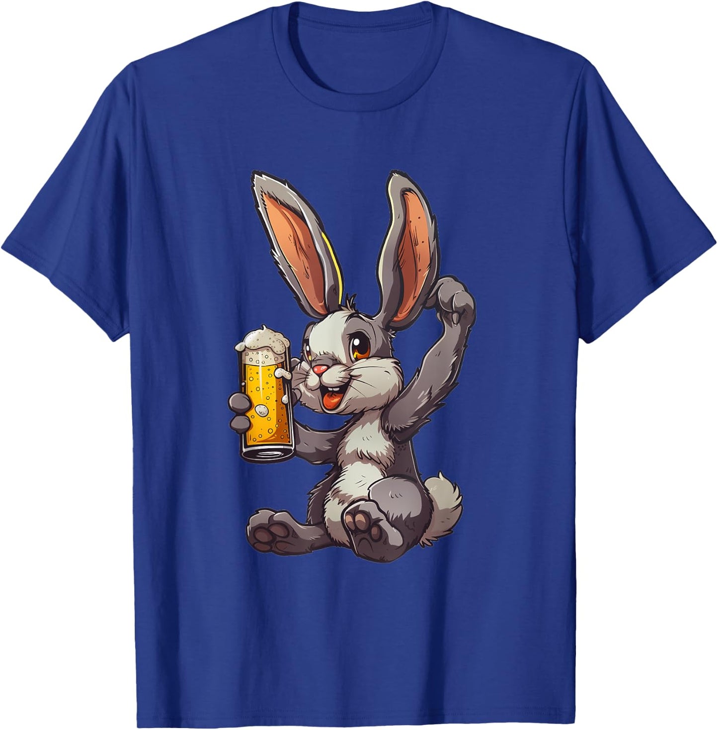 Easter Bunny Drinking a Cold Beer 's Day T-Shirt - T-Shirt | Royal
