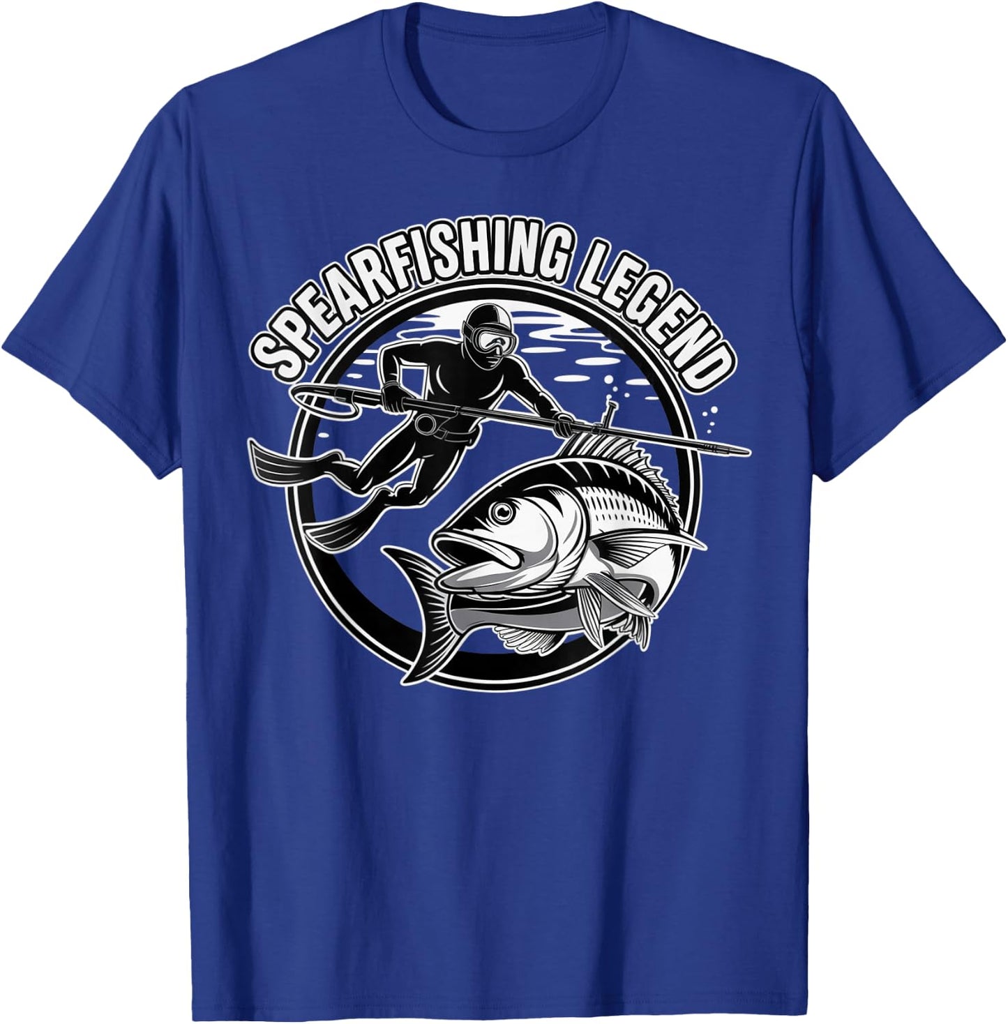Spearfishing Legend Fisherman Fish Angler Spearfishing T-Shirt - T-Shirt | Royal