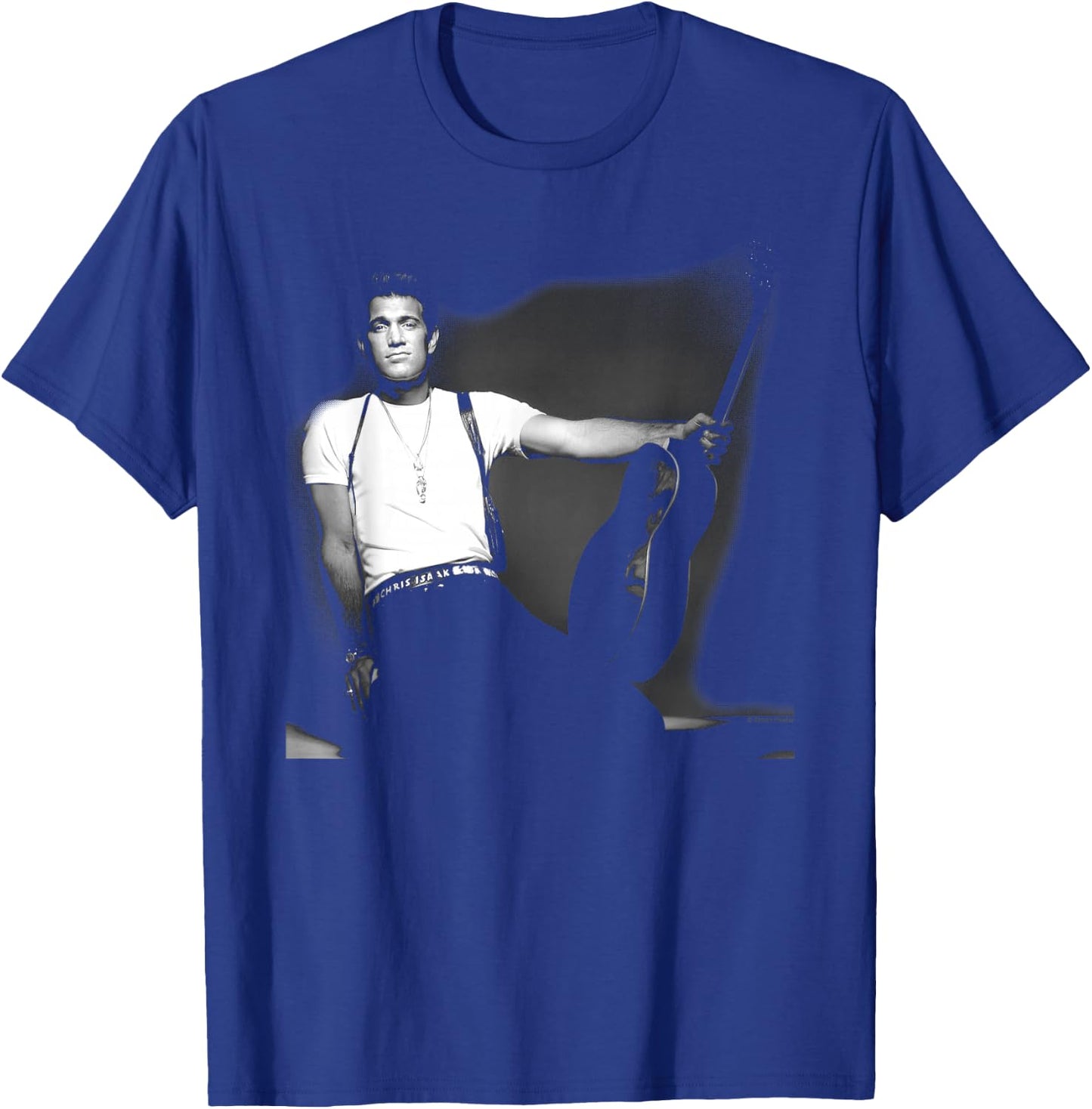 Singer Chris Isaak B&W Studio Photo By Simon Fowler T-Shirt - T-Shirt | Royal