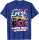 Just a Girl Who Loves Monster Trucks and Unicorns T-Shirt - T-Shirt | Royal